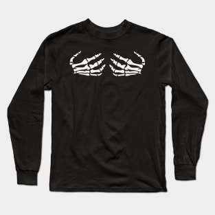 Skeleton Hands on chest Long Sleeve T-Shirt